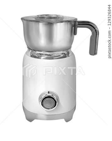 Automatic milk frother heating and whisking milk with transparent background Automatic milk frother heating and whisking milk with transparent background 129326844