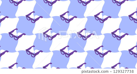 Seamless Cartoon Glasses Pattern Design Seamless Cartoon Glasses Pattern Design 129327738