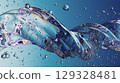 Vivid Abstract Glass Texture With Twisted Shapes and Reflective Light Patterns 129328481