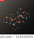 Christmas glowing dust confetti light 129328505