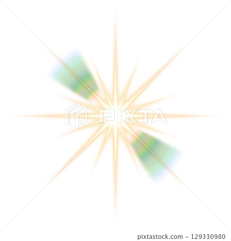 鏡頭眩光彩虹的光輻射效果(透明背景) 鏡頭眩光彩虹的光輻射效果(透明背景) 129330980