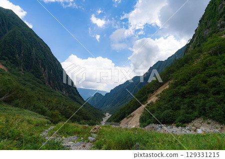 [Mountain Materials] View from Sessho Hut and Mount Yari [Nagano Prefecture] 129331215