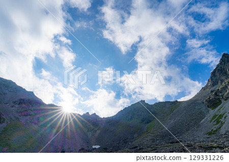 [Mountain Materials] View from Sessho Hut and Mount Yari [Nagano Prefecture] 129331226