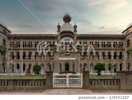KTM Berhad Headquarters, a historic building with Indo-Saracenic architecture, Kuala Lumpur, Malaysia 129331287