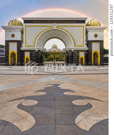 Rainbow over Istana Negara Main Gate, National Palace, Kuala Lumpur, Malaysia 129331297