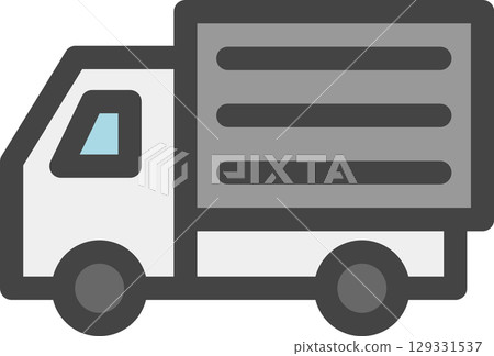 顏色車輛相關單一圖示卡車 129331537