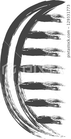 刷寫家電相關單一圖示梳子 129331773