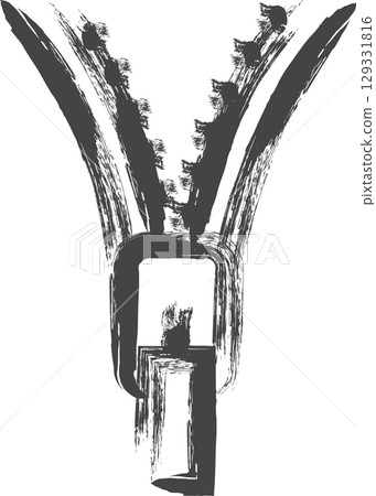 刷寫家用電器單圖示拉鍊 129331816