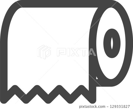 家用電器的線條畫圖示：衛生紙 129331827