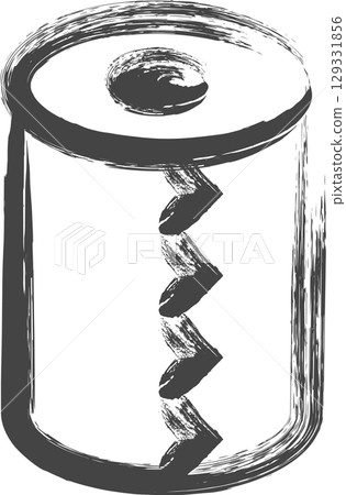 毛筆書寫家用電器單一圖示：衛生紙 129331856