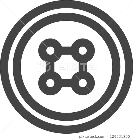 Line drawing icons and buttons for household appliances 129331890