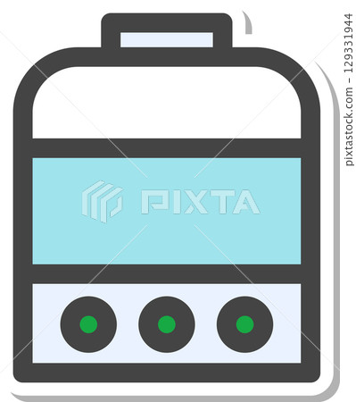 貼紙、家用電器、單一圖示:加濕器 貼紙、家用電器、單一圖示:加濕器 129331944