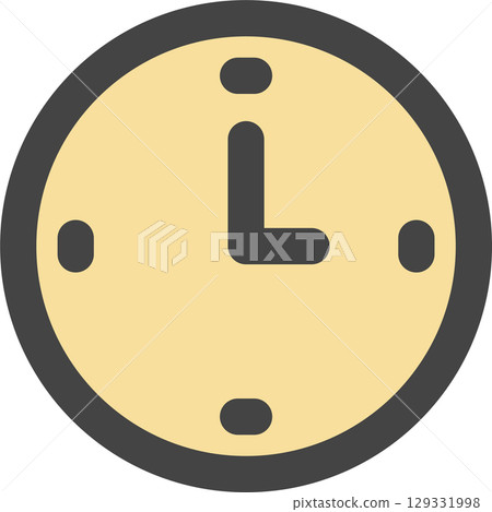 家用電器和時鐘的彩色圖標 129331998