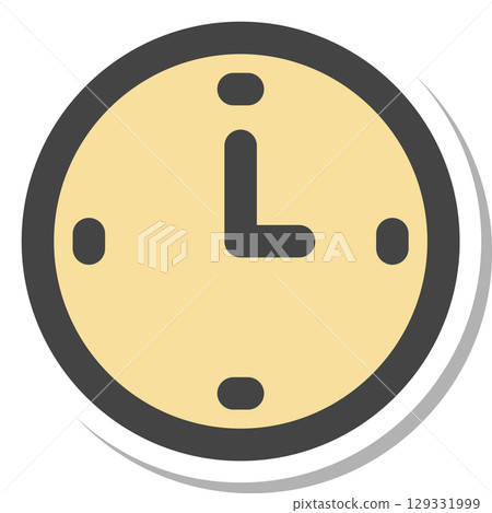 貼紙、家用電器和單一圖示：時鐘 129331999