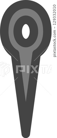 Color icons for household appliances and other items: Sewing needles Color icons for household appliances and other items: Sewing needles 129332010