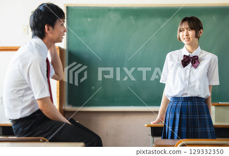 A high school student 129332350