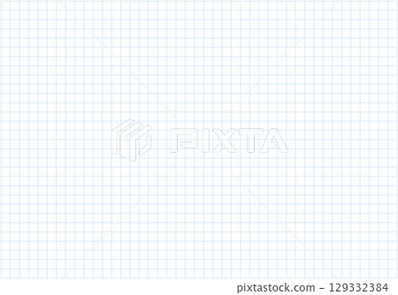 Squared wide blue grid paper. Notebook sheet blank. Mathematics pattern. Typography sample for making notebooks production, for school. Education background. Blue grid texture on a white background. Squared wide blue grid paper. Notebook sheet blank. Mathematics pattern. Typography sample for making notebooks production, for school. Education background. Blue grid texture on a white background. 129332384