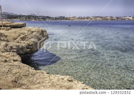 Red Sea from a beach in Sharm el Sheikh, Egypt Red Sea from a beach in Sharm el Sheikh, Egypt 129332832