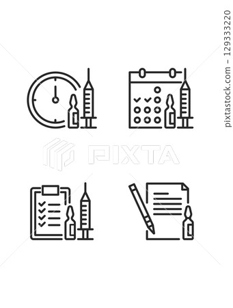 Vaccination Health Care and Protection Medical Treatment stock illustration. 129333220