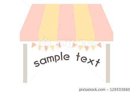 馬爾凱框架裝飾馬戲團攤位 129333880