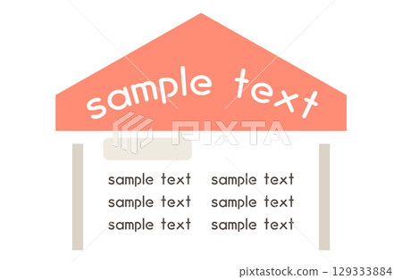 馬爾凱框架裝飾馬戲團攤位 馬爾凱框架裝飾馬戲團攤位 129333884