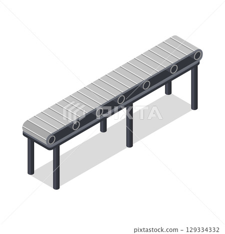 Factory image illustration_belt conveyor (belt conveyor) 129334332