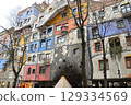 Hundertwasserhaus facade 129334569