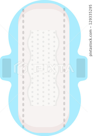 Illustration of an unfolded napkin 129335295