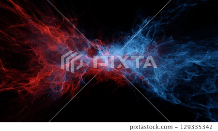 Red and blue lines, battle Red and blue lines, battle 129335342