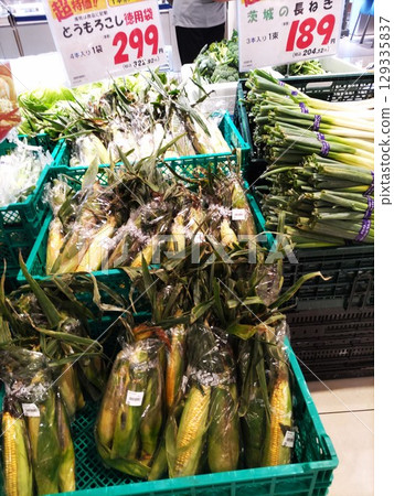 Corn at the supermarket 129335837
