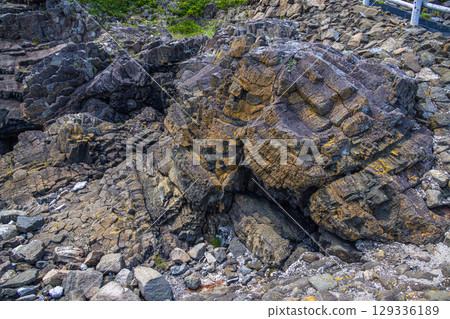 [Hokkaido_Nemuro_Hanasaki Port] Nemuro Kurumaishi, a natural monument, one of the top 10 scenic spots in Nemuro, July 129336189