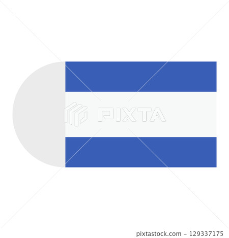 帶有藍色和白色條紋的橡皮擦的平面插圖 129337175