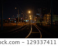 Landscape with tracks 129337411