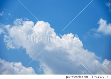 Summer sky blue sky clear daytime August 129337704