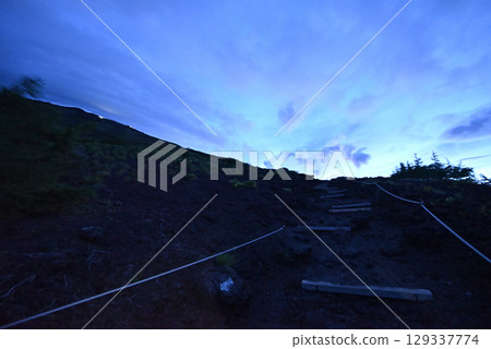 富士山,攀登,富士宮路線,靜岡縣 富士山,攀登,富士宮路線,靜岡縣 129337774