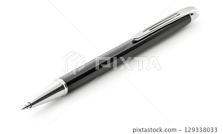 ballpoint pen. pen isolated on white background ballpoint pen. pen isolated on white background 129338033