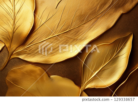 金葉 金屬的 金屬 129338657