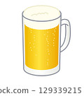 Draft beer illustration 129339215