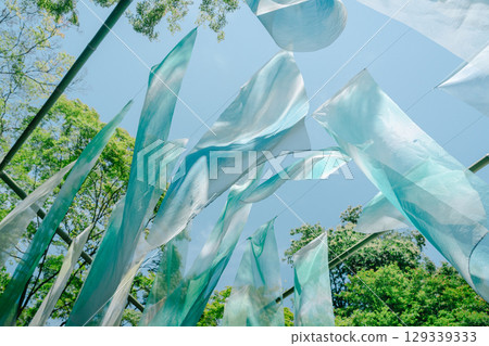 Summer travel in Kyoto, Japan - Arashiyama Yusai-tei floating silk Summer travel in Kyoto, Japan - Arashiyama Yusai-tei floating silk 129339333