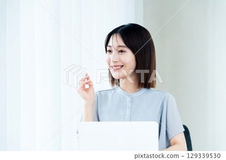 Woman working in the office 129339530