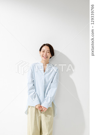 Portrait of a middle-aged woman 129339766
