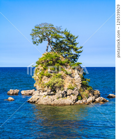 夏季的富山灣~雨晴海岸 夏季的富山灣~雨晴海岸 129339929