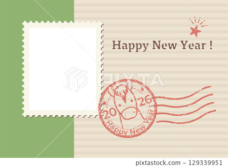 馬年郵票式相框賀年卡(僅限祝賀訊息) 馬年郵票式相框賀年卡(僅限祝賀訊息) 129339951