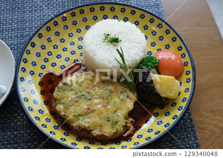 Pork saute lunch plate, Polish tableware Pork saute lunch plate, Polish tableware 129340048