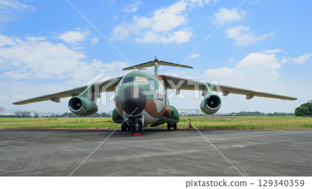 C-1 transport aircraft on the Air Self-Defense Force apron 129340359