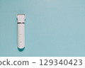 Modern White Hair Clipper on Blue, Grooming and Self Care Tool 129340423