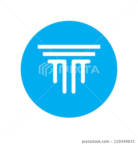 Pillar Logo Template Column Vector Illustration Pillar Logo Template Column Vector Illustration 129340633
