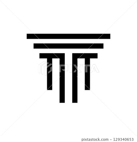 Pillar Logo Template Column Vector Illustration Pillar Logo Template Column Vector Illustration 129340653