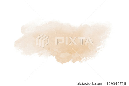 Abstract watercolor peach color spot on transparent background in pastel technique for postcards, websites, invitations, flyers, packaging products, patterns, any composition. Abstract watercolor peach color spot on transparent background in pastel technique for postcards, websites, invitations, flyers, packaging products, patterns, any composition. 129340716