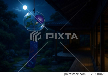 夏日夜晚的風鈴 129340828